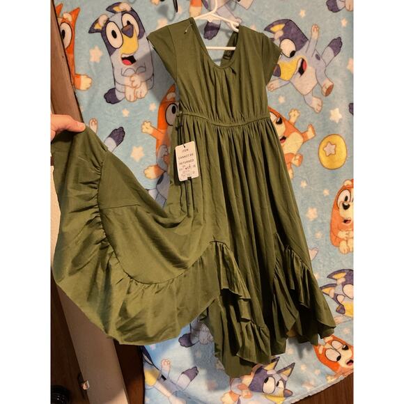 Joyfolie | Mia Joy Girl's Braelyn Dress Olive Green NWT size 2T 
MSRP $62 - Picture 1 of 5